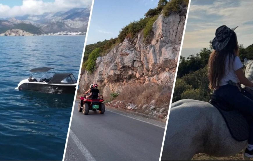 Bootstour/Angeln, Quad & Pferdereiten Montenegro | 3-Tage Abenteuerpaket Berge & Meer (1-2 Personen)