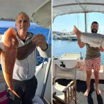 Angeltour ab Bar, Montenegro – Gäste mit ihrem Fang an Bord
